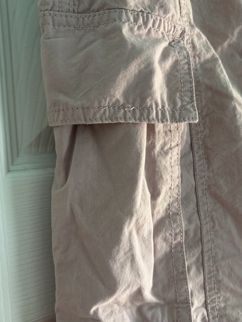 Light Pink Cargo Drawstring Women’s Pants - Picture 5 of 5